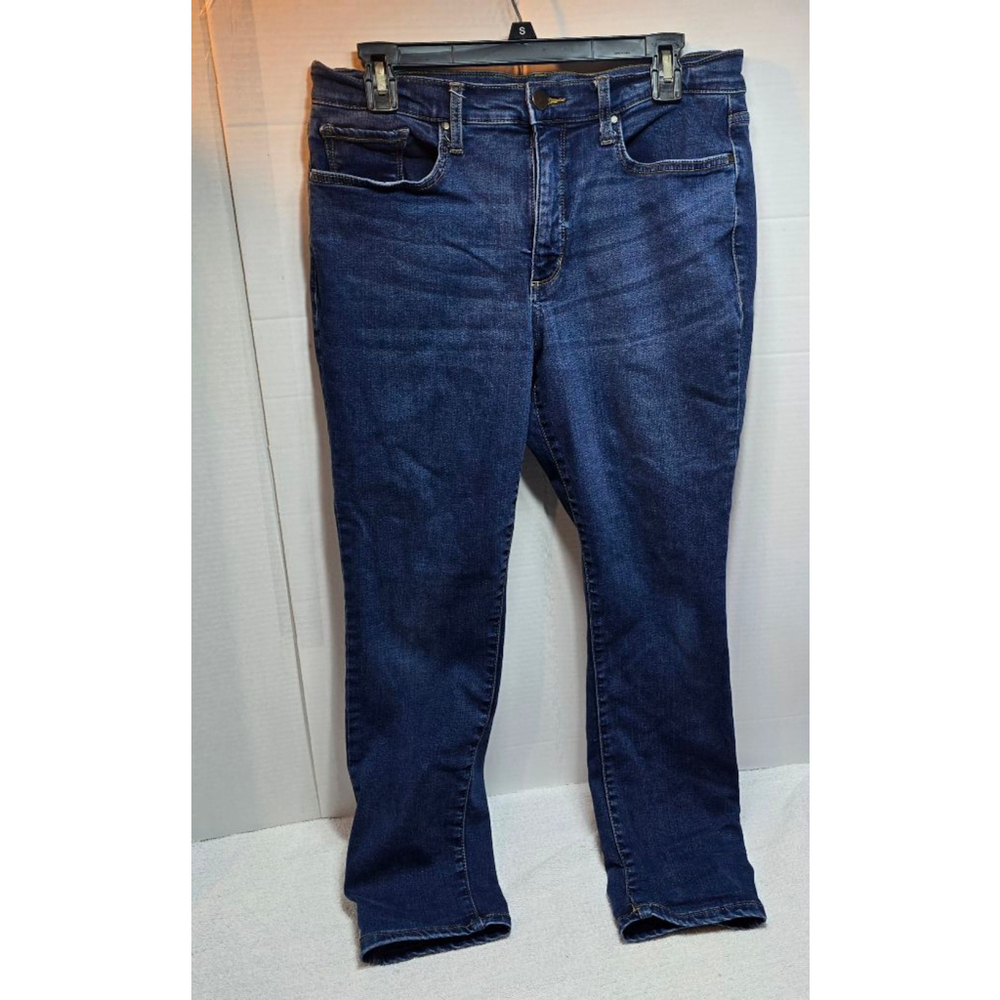 Women's A New Approach Blue High-Rise Skinny Ankle Jeans Size 12